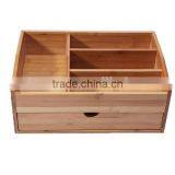 Hot Selling in Korea ! Bamboo Desk Organizer Storage Box