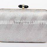 China Custom Print Pure Colour Leisure Ladies Satin Bead Clutch Bags for Phone thumbnail-2