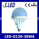 Aluminum Body High Power E27 Led G120 Bulb 36W
