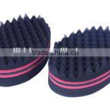 Double Barber Hair Brush Sponge For Dreads Locking Twist Coil Afro Curl Wave thumbnail-3
