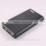Factory Wholesale Dual USB Wallet Power Bank 20000mAh