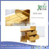 Mobile Rotating Design Desk Organizer Bamboo Office Desk Organizer Book Rack With Drawers thumbnail-5