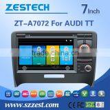 HOT sell 7inch 2 din car dvd gps for Audi with WINCE 6.0 system 3G WiFi OBDII DVR function