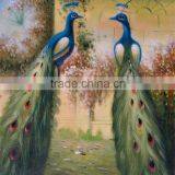 wholesale 40x60cm peacock couple embroidered pattern stone painting