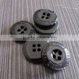 Customize Resin Black Shirt Button 4 Holes Button