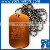 china custom manufacturer custom 14k gold dog tag