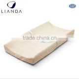 Cover removable and machine washable portable changing mat, baby changing pad cover, portable diaper changing pad