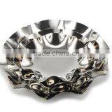 3 Tier Fruits Cakes Desserts Plate Stand Stainless Steel Plates thumbnail-3