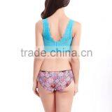 Deep V One Piece Seamless Lace Sexy Fancy Ladies Bra thumbnail-4