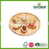 High Quality Wholesale Bamboo Wood Serving Plate Set of 6 thumbnail-2