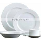 7 Inch Round White Color Graceful Design Porcelain Plates Dishes For Hotel And Restaurant thumbnail-4