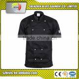 Cheap Black Short Sleeve Bulk Oem Cotton Custom Cook Uniform thumbnail-1