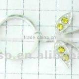 Our New Design Fruit Shape Rhinestone Metal Keychain