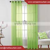 Latest Curtain Designs 2015 Solid Voile Sheer Custom Color Window Valance thumbnail-4