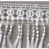 Special Design 12.5cm Width Polyester Macrame Fringe Lace Trim Water Soluble thumbnail-5