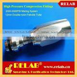 304SS 2000PSI High Pressure Fogging System Misting Nozzle Compression Tee Connector