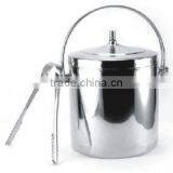Stainless Steel Economy Insulated Ice Bucket With Tong