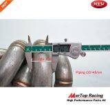 Mertop 3mm Thick Schedule 40 T4 Supra 2JZGTE 2JZ-GTE 2JZ GTE Equal Length T4 Turbo Manifold +44mm V Band Wastegate thumbnail-3