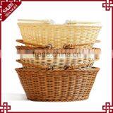 Food Grade PE Wicker Hand Basket Outdoor Picnic Basket Fruit Basket Wholesale thumbnail-3