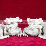 Hand Chinese Marble Dragon Statue thumbnail-1