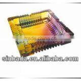 Glass Ashtray With Decal on Bottom ,high Quality Ashtray,square Glass Ashtray thumbnail-1