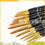 12 PCS Detail Paint Miniature Brush Make Up Makeup Cosmetic Face Body Paint Nylon Hair Brush Set Artist Watercolor Oil Painting thumbnail-4