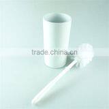 Lotion Dispenser, Toilet Brush Holder, Tumbler Accessory White Ceramic Bathroom Sanitary 3 Set thumbnail-5