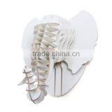 Home Wall Mounted Wooden Elephant Head Decoration thumbnail-3