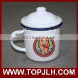 Most Popular no Fade Printed Enamel Mugs Tea Cup for Drinking thumbnail-3
