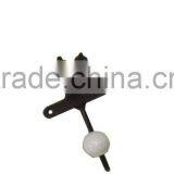 Metal Decorative Kettle Hook With Ceramic Knob, Home Decoration Hooks, Metal Wall Art Hooks, European Style Hooks, Vintage Hooks thumbnail-1