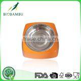 OEM Available Natural Eco Friendly Bamboo Fiber Pet Bowls/cat/dog