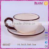 Gift Decoration Glazed Ceramic Coffee Cup and Saucer thumbnail-3