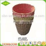 Many Color Handmade 100% Natural Custom Decorative Woven Paper Waste Basket Waste Bin thumbnail-4