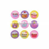 Wholesale High Quality Novelty 9 PK Cupcake Shaped Scented Eraser thumbnail-1