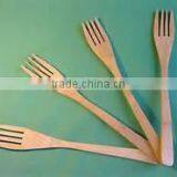 Natural Bamboo Table Forks for Family,restaurant&bar Use, Fruit or Desert Mini Forks thumbnail-2