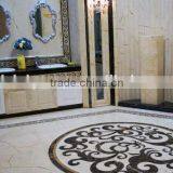 Exquisite Antique Arabian Style Floral Pattern Natural Marble Medallion Waterjet Tiles BF12-03314e thumbnail-6