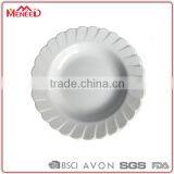 Modern Plastic Industries New Design Solid Color Pure White Wavy Rim Melamine Plates thumbnail-1