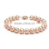 Simple 6-7mm Pink Round Freshwater Pearls Bracelet Design thumbnail-2