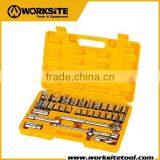 WT8054 Worksite Brand Hand Tools 32pcs 1/2'' Dr Socket Set thumbnail-1