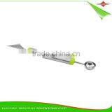 ZY-F1485 Double Head Stainless Steel Fruit Carving Melon Baller thumbnail-1