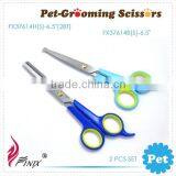 Pet Grooming Scissors Ball (Round) Safety Tip & Thinning Scissors thumbnail-1