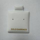 Custom Earring Puff Display Pads White Stud Post thumbnail-4