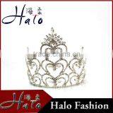 Bridal Jewelry Pageant Rhinestone Big Headwear Hair Accessories Fashion Crown thumbnail-1