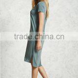 Midi Dresses 2017 Women Summer Sexy Scoop Neck T-Shirt Midi Dress HSd9208 thumbnail-2