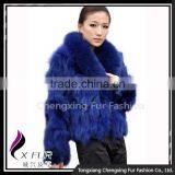 CX-G-A-258B Korean Style Real Fox Fur Fashion Women Fur Coat thumbnail-6