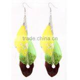 Website Colorful Feather Earring,korean Earrings Woman,Bohemia Costume Jewelry Earring thumbnail-3