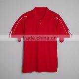 3 Strip Sleeve Moisture Polo Company Workers Uniform Custom Logo Heat Sealed on Back of Neck 100% Polyester Pique Mens Polo Whol thumbnail-5