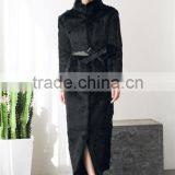 Solid Color/Leopard Sexy Women Fur Coats 2015 Autumn and Winter Outwear Faux Fur Overcoat Long Design Winter Coat thumbnail-3