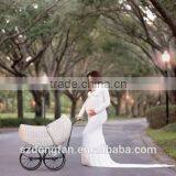 Wholesale Maternity Clothing In Maternity Dress Off Shoulders Sweetheart Neckline Long Sleeves White Gown Dress thumbnail-1