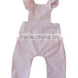 Cotton Candy Pink Bay Overalls Ruffles Romper Kids 100% Cotton Bubble thumbnail-3